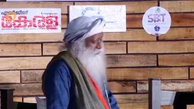 Sadhguru Roasting Commie Journalist