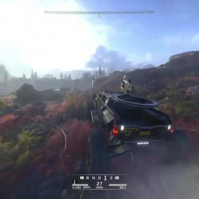 You can actually plant the flag into your tyres, turning it into a vertical lawnmower