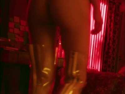 Alexandra Daddario wearing lingerie in her new movie