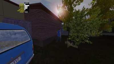 I wanted to see what would happen if I blocked Teimo with my van.