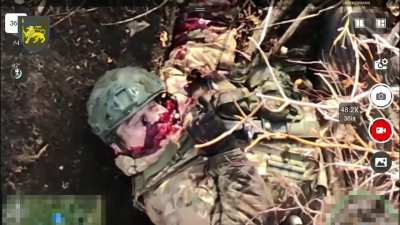 Ruzzian Invader Blown in Half 