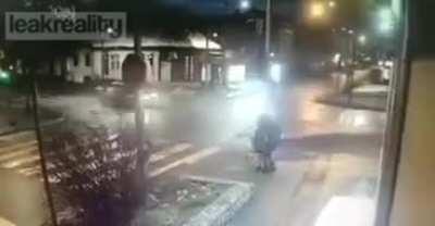 Pole Saves Woman And Child
