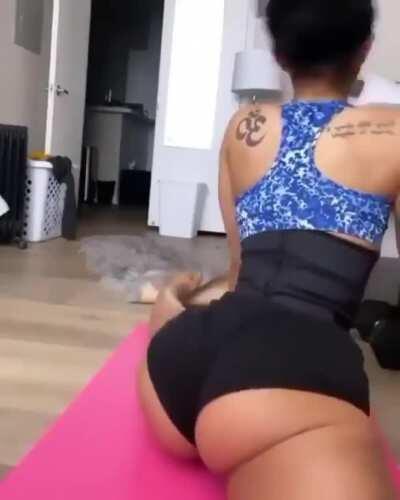 Early morning stretch