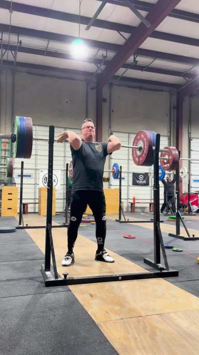 130kg/286lb pause front squat double. 