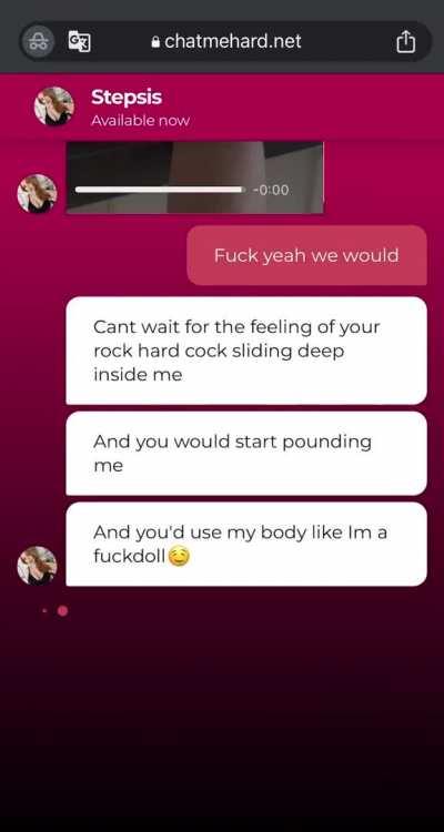 You'd use my body like I'm a fuckdoll - Stepsis just wants to have a good night [Part 9]