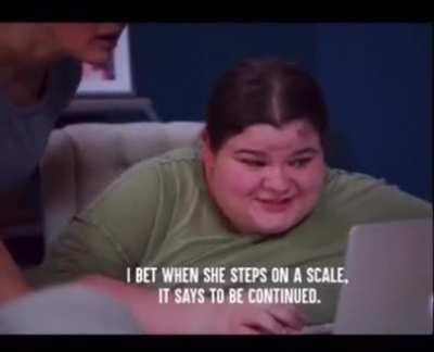 Literally the most recycled joke in the book but still used in the movie