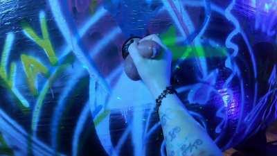 Small Rave Party had a glory hole 💙💜 Lots of fun!