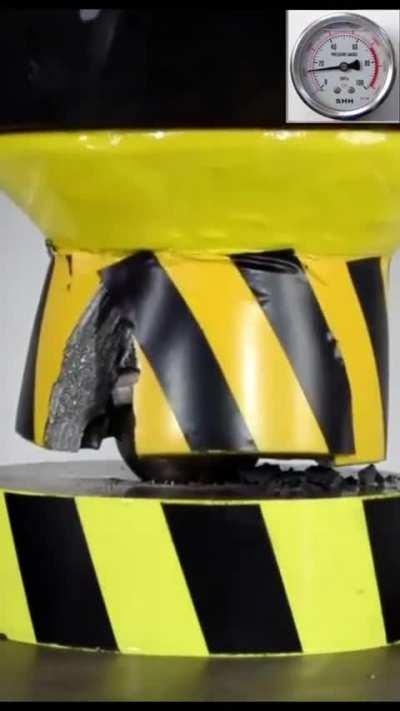 500 tons press verses uranium ball