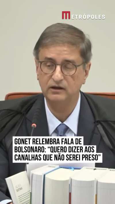 Gonet relembra fala de Bolsonaro: “Quero dizer aos canalhas que não serei preso”