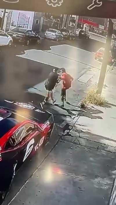 When you mess with a pro figher's car