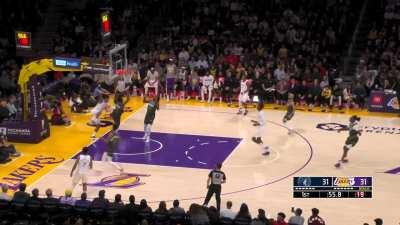 [Highlight] Anthony Edwards rejects Rui Hachimura's weak ass dunk