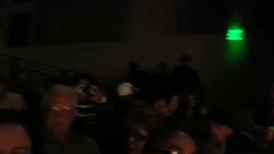 Guy protesting Spanish at a kindergarten concert.