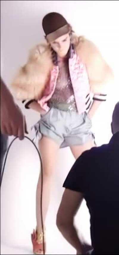 Emma Watson - Elle UK 2011 BTS 3 of 8 - Looped, Cropped, Slowed, Dain'd, AI'd and Brightened