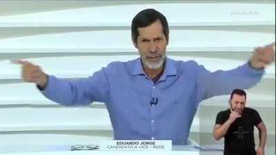 o Lúcido Eduardo Jorge alagando o Roda Viva após cuspir tantos fatos.