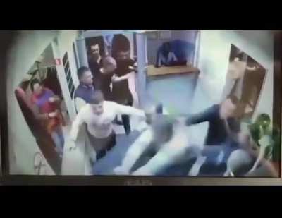 A room packed full of haymakers