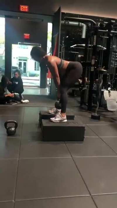 Skai and Her Mom Working Out