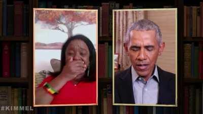 Woman thought she was going to hear a segment of Obama's new book