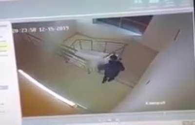 The way the friend just stares.