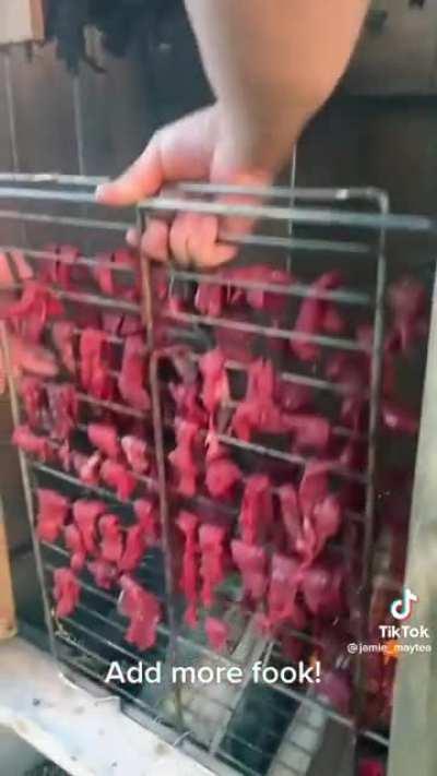 to make some dry meat..