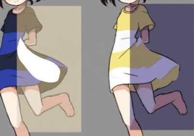 Black/Blue and Yellow/White dress illusion.