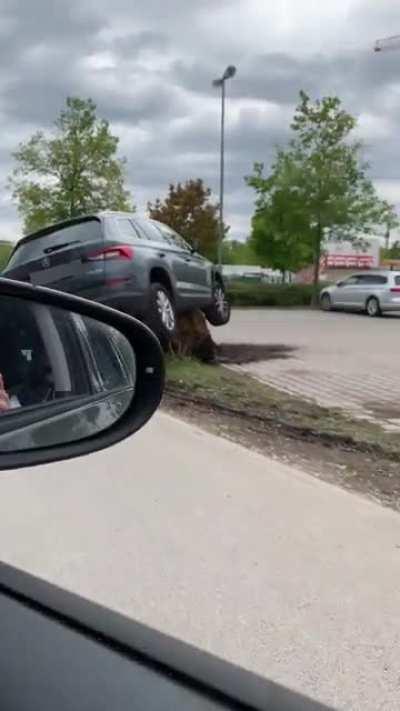 We heard a crash and were lucky enough to witness this