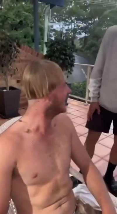 A story about a bucket and three hairy guys