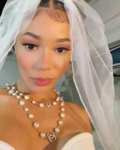 Coi Leray wedding dress