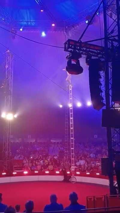 I was at a circus earlier. This guy, Wesley Williams, said he was going to break the world record for the tallest unicycle ridden. He fucking did it, at 34 feet.