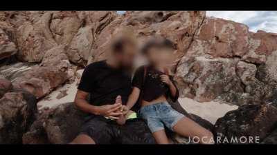 The public beach definitely can be fun, right?! If you're sneaky!