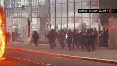 More videos of French police in Riot gear