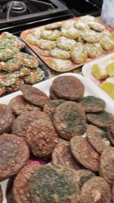 Finally getting my cookies ready to pack for friends and family. Happy Holidays Everyone!