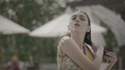 Only bikini looks sexy in swimming pools. Aditi Rao Hydari: 