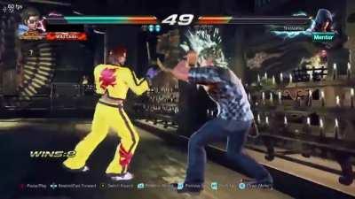 First time fighting hwoarang and got rekt'd. His moves look all the same and got me confused. Controller also disconnected near the end. Any tips?