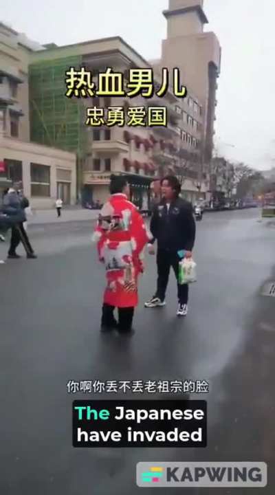 Man in China lashes out at a woman for wearing a Japanese outfit in public