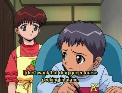 [Ghost stories] is famous for its comedic dub as opposed to the original serious story. Here is the comparison of the dub and the original subtitles.