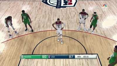 [Highlight] LaVine misses the clutch free throw, securing a shocking upset by Nigeria against USA, who had been 39-0 in their last three Olympic seasons and pre-Olympic exhibitions.