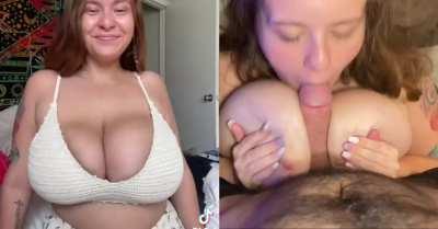 TikToker with huge tiddies