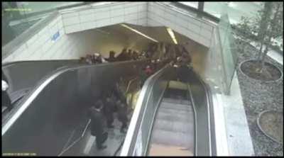 Escalator failure in Turkey
