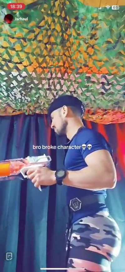 Bro couldn't handle it ☠️☠️☠️☠️☠️