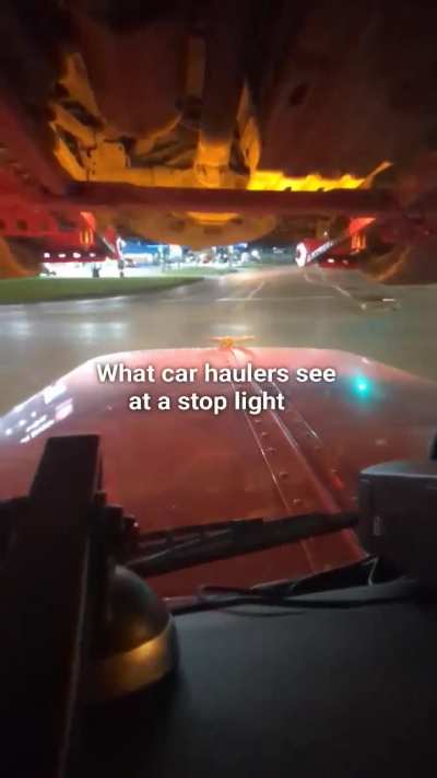 What car haulers see at a stop light