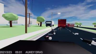More Roblox car crashes