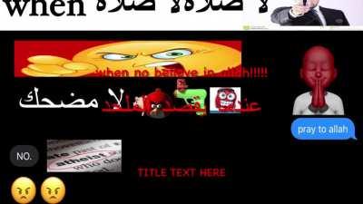 عندما يكون الملحد لئيم الله !!! athiest no download 😢😢😢