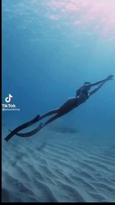 Graceful free diving