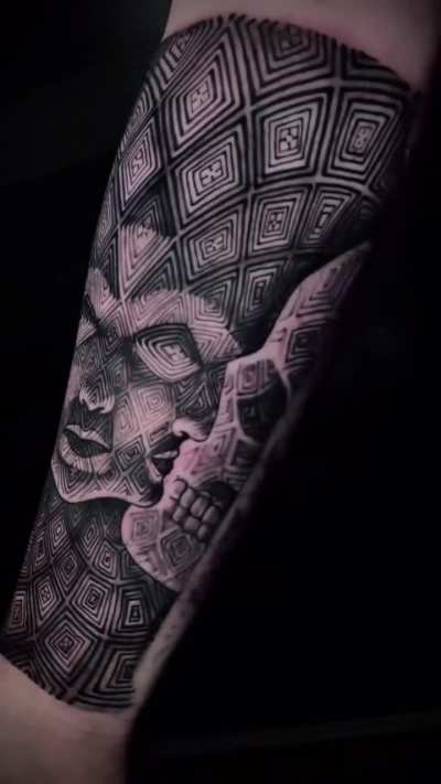 Black tattoo artwork by © Ignacio Morales Arancibia, Chile.