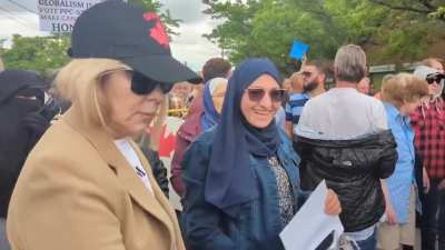 Muslim Children Stomping on Pride Flags in Canada