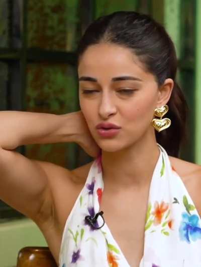 Ananya Pandey natural raw armpits 🤤👅