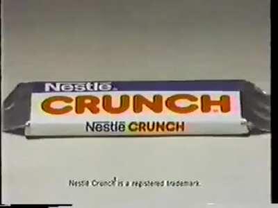 1980s Nestle Crunch Commercial
