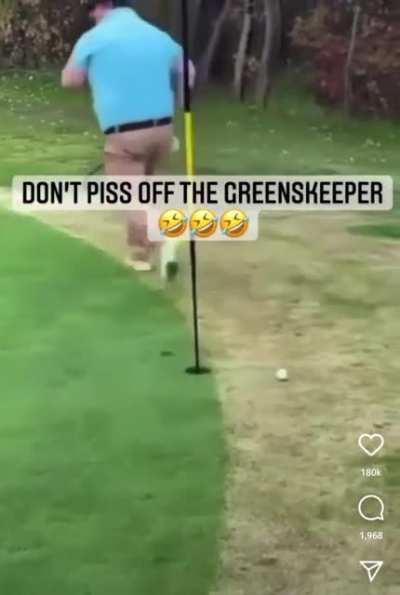 I'd simply never pick up a golf club again...