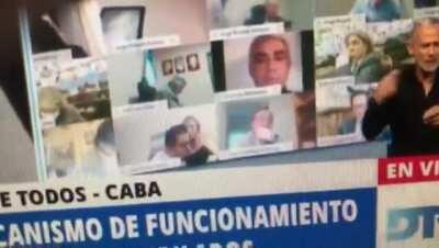 Congressman sucking titties on live session.