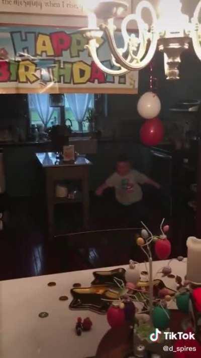 Just having some birthday fun.